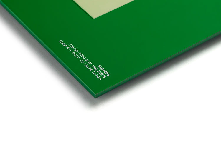 señal señalización emergencia evacuación direccional posicional exit signes signesshop