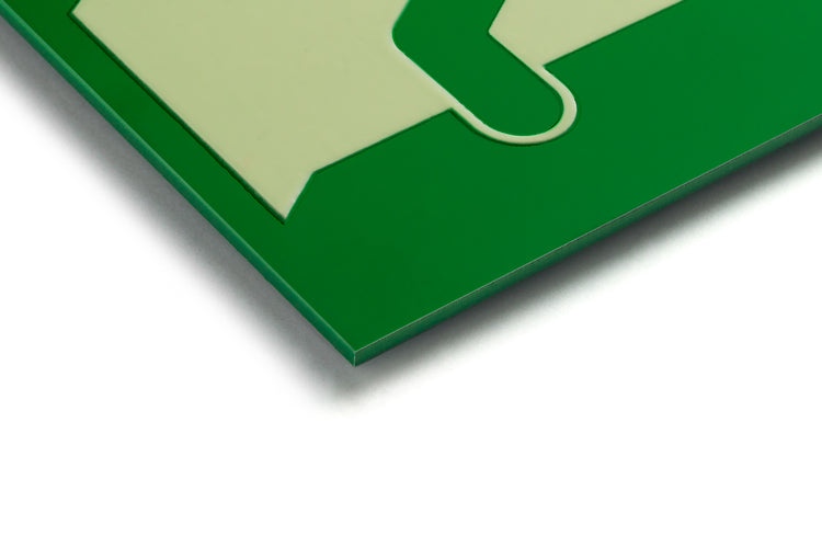 señal señalización emergencia evacuación direccional posicional exit signes signesshop