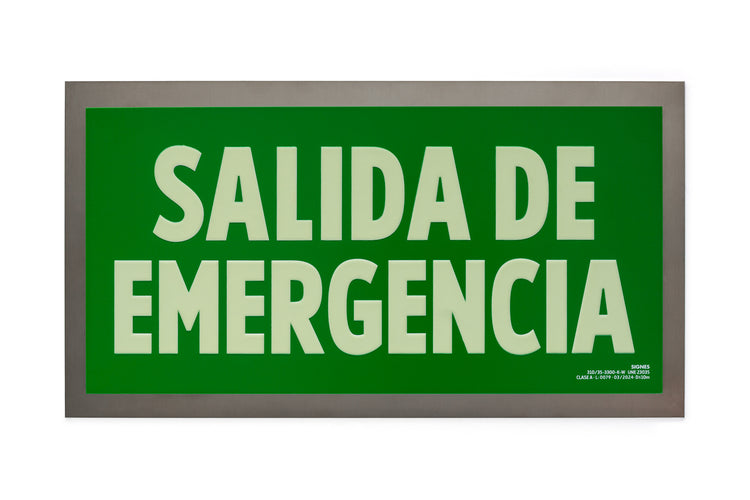 señal señalización emergencia evacuación direccional posicional exit signes signesshop