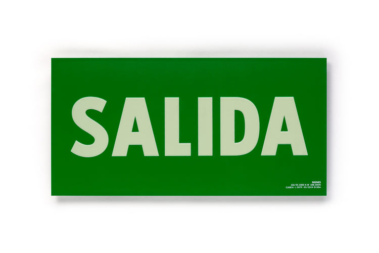 señal señalización emergencia evacuación direccional posicional exit signes signesshop