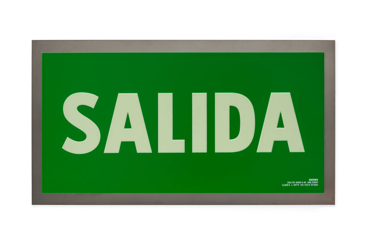 señal señalización emergencia evacuación direccional posicional exit signes signesshop