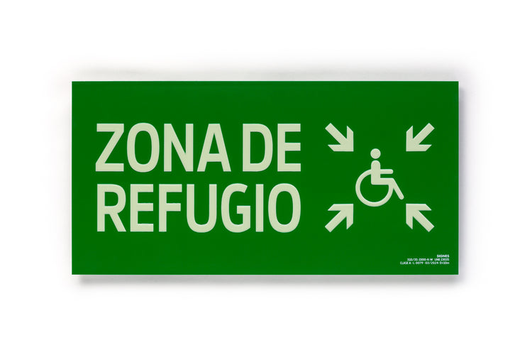 señal señalización emergencia evacuación direccional posicional exit signes signesshop
