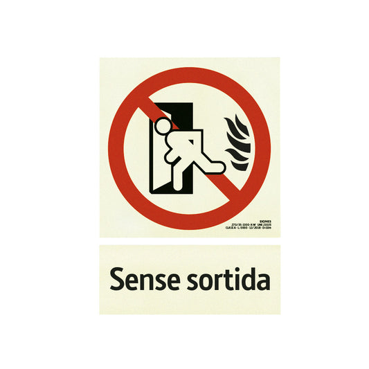 E50B-200 · Sense sortida catalán · Contraplaca