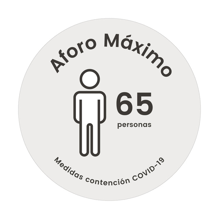VE00 · Vinilo Aforo máximo locales