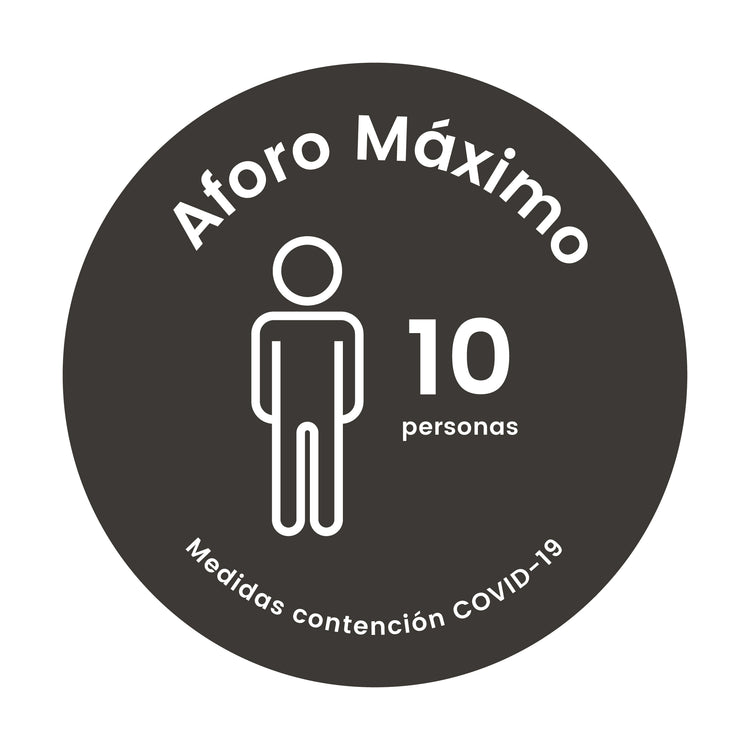 VE00 · Vinilo Aforo máximo locales