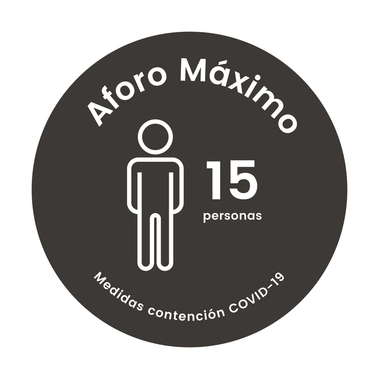 VE00 · Vinilo Aforo máximo locales