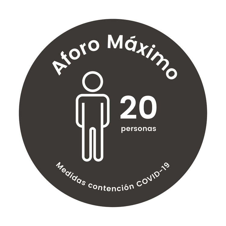 VE00 · Vinilo Aforo máximo locales