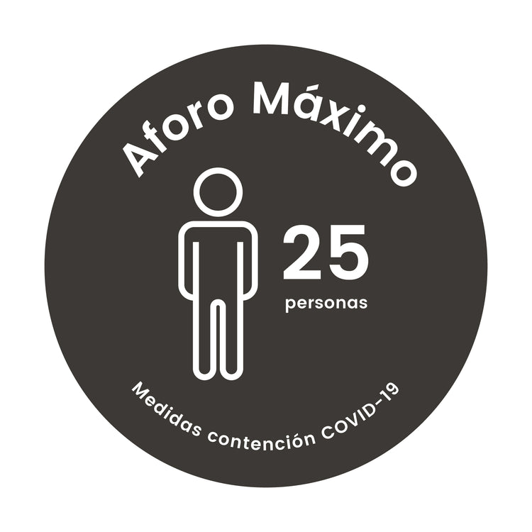 VE00 · Vinilo Aforo máximo locales