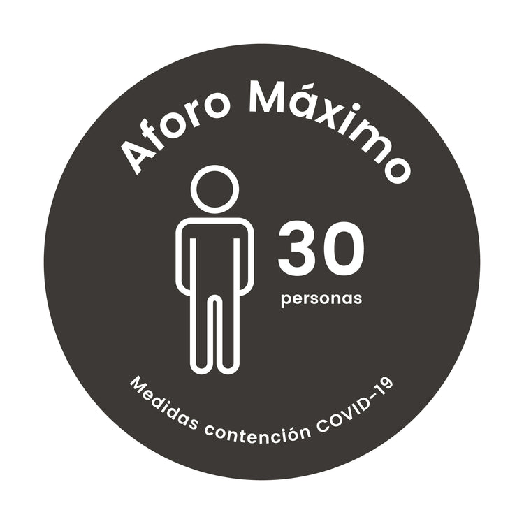 VE00 · Vinilo Aforo máximo locales