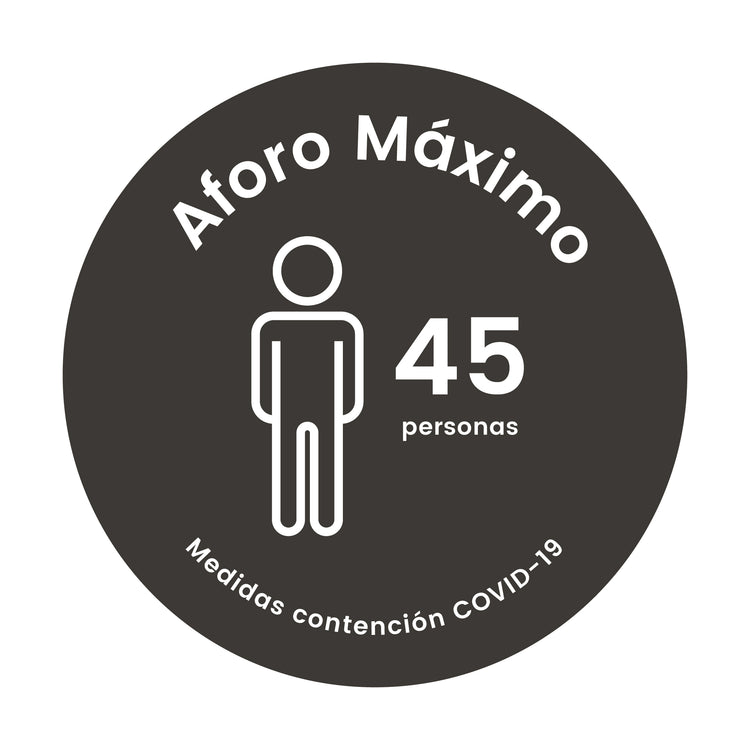 VE00 · Vinilo Aforo máximo locales