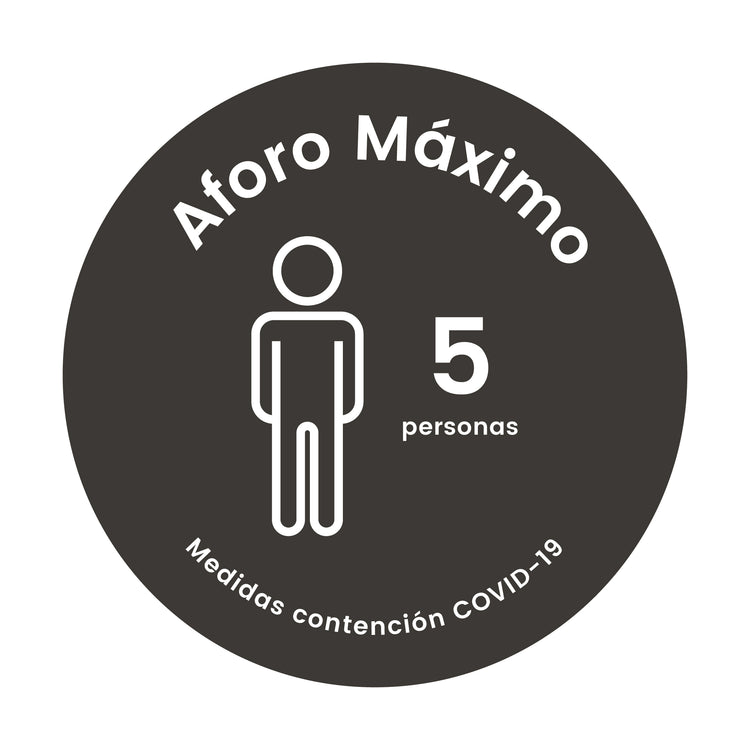VE00 · Vinilo Aforo máximo locales
