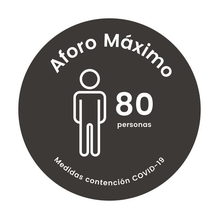 VE00 · Vinilo Aforo máximo locales