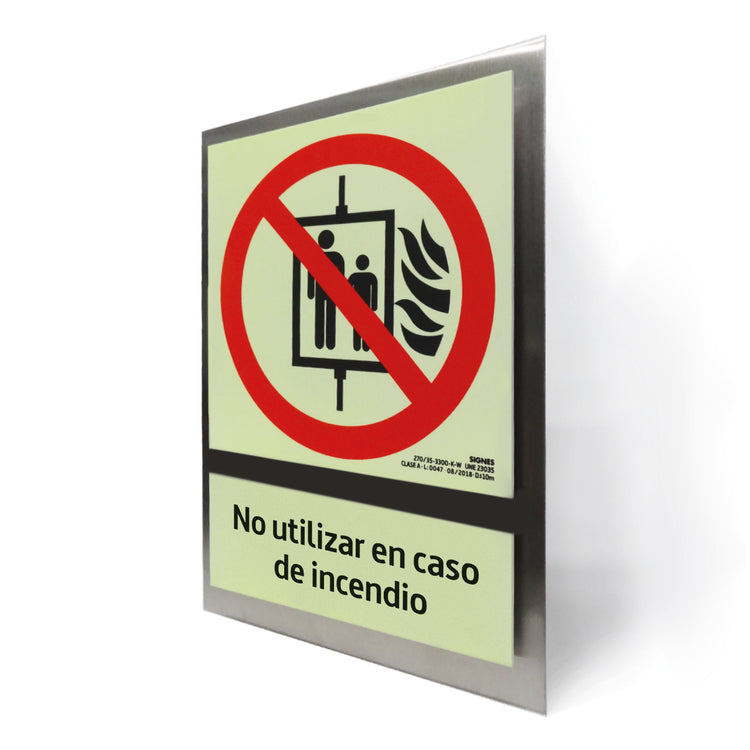 E50A-300 · Ascensor incendio castellano · INOX