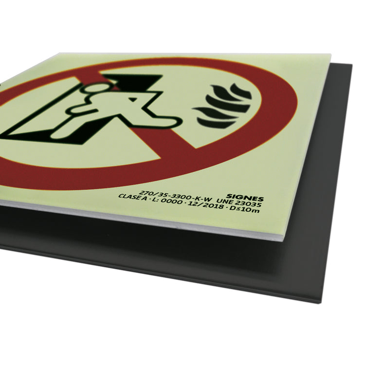 E50B-300 · Sin salida sin texto · Paspartú negro