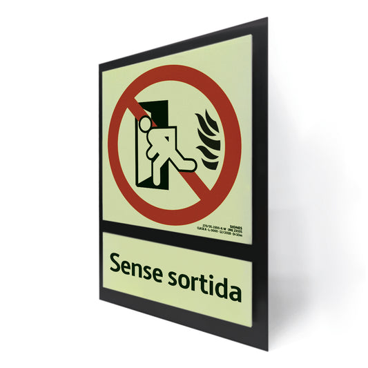 E50B-300 · Sense sortida · Paspartú negro