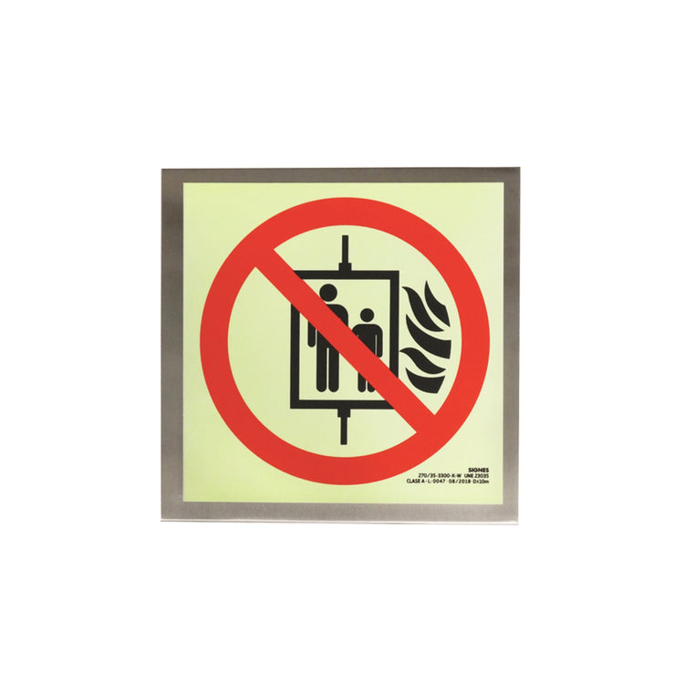 señal señalización emergencia evacuación direccional posicional exit signes signesshop