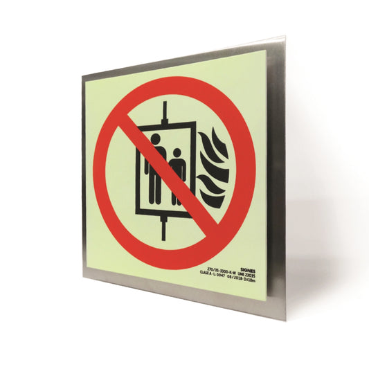 señal señalización emergencia evacuación direccional posicional exit signes signesshop