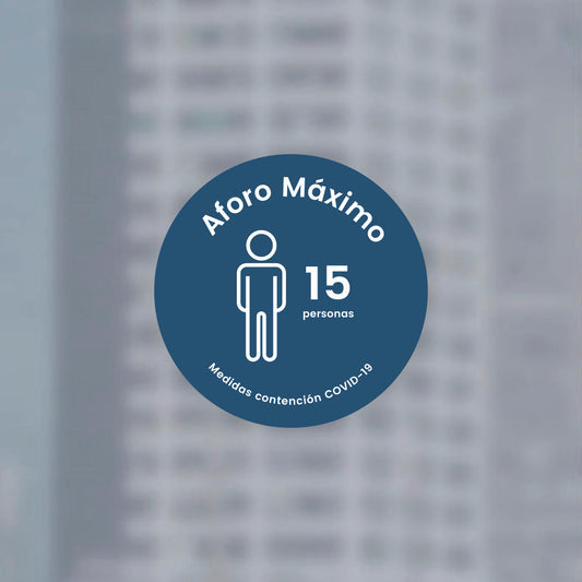 VE00 · Vinilo Aforo máximo locales