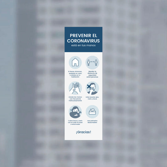 VF01 · Vinilo Acceso a locales rectangular