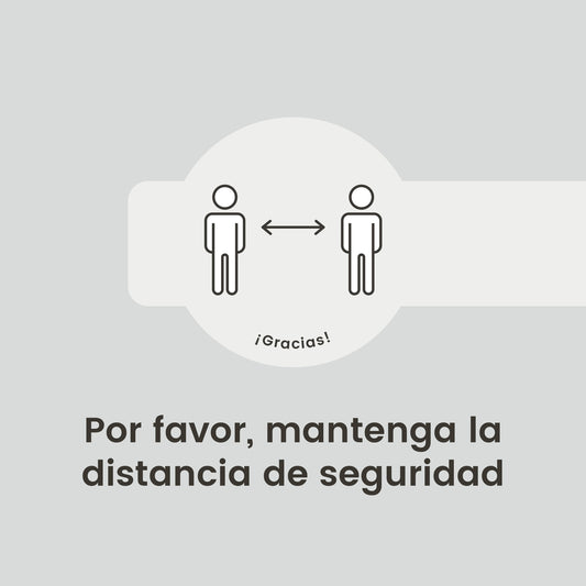 VI00 · Vinilo a suelo · Distancia de seguridad (Pack 3 ud.)