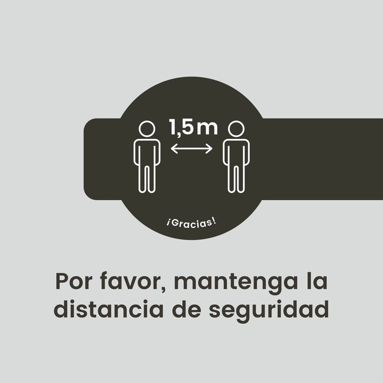 VI00 · Vinilo a suelo · Distancia de seguridad (Pack 3 ud.)