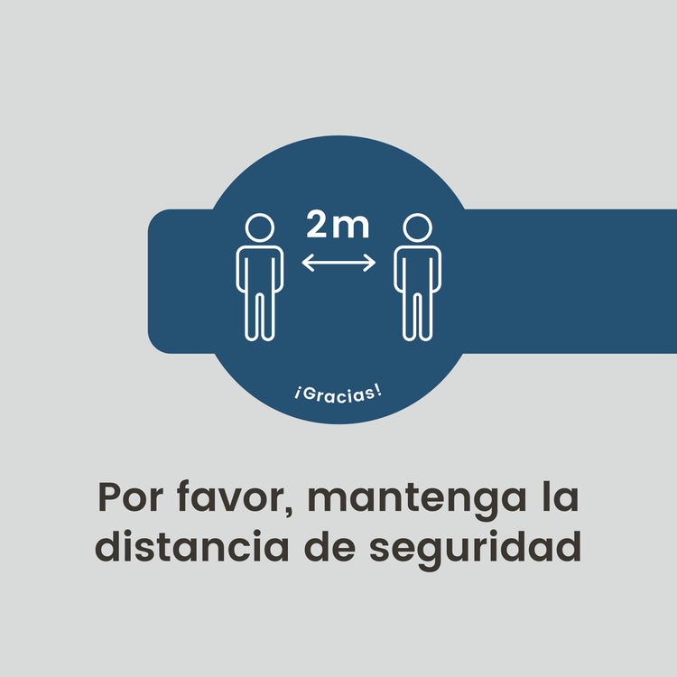 VI00 · Vinilo a suelo · Distancia de seguridad (Pack 3 ud.)