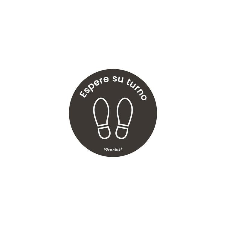 VI01 · Vinilo a suelo · Espere su turno (Pack 2 ud.)