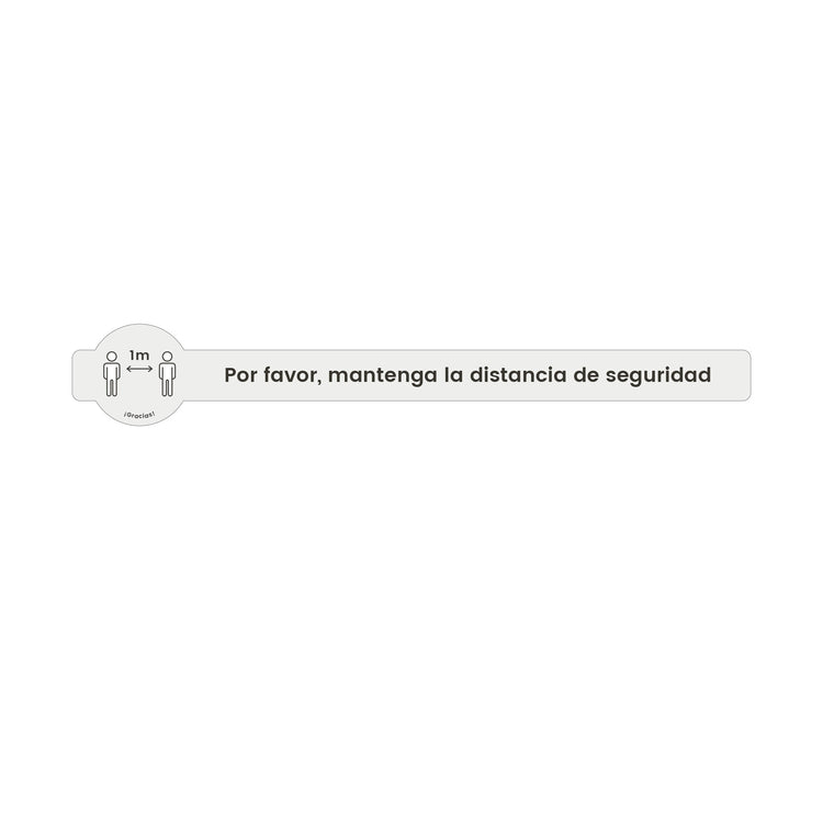 VI00 · Vinilo a suelo · Distancia de seguridad (Pack 3 ud.)