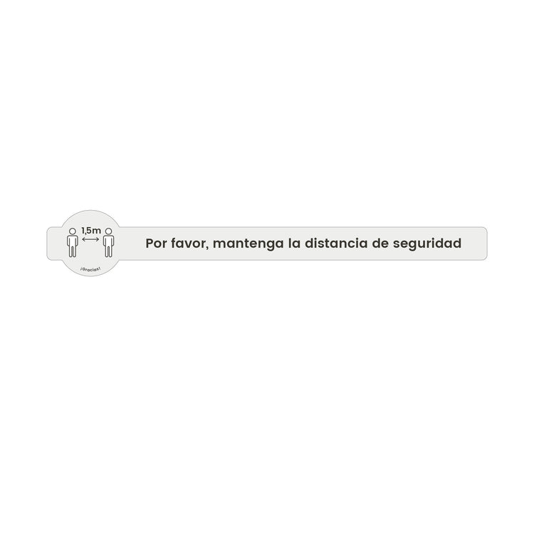VI00 · Vinilo a suelo · Distancia de seguridad (Pack 3 ud.)