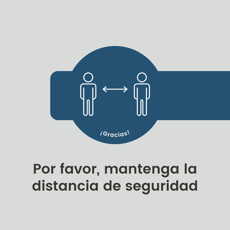 VI00 · Vinilo a suelo · Distancia de seguridad (Pack 3 ud.)