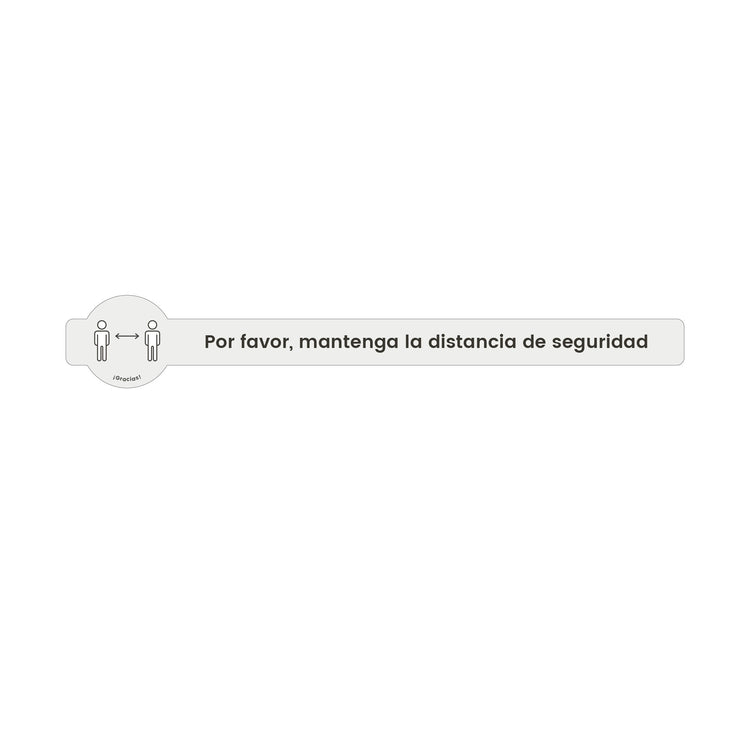 VI00 · Vinilo a suelo · Distancia de seguridad (Pack 3 ud.)