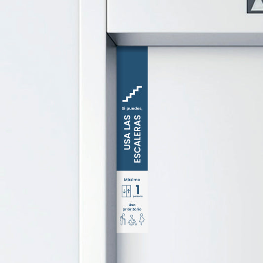 VJ06 · Vinilo Ascensor rectangular · Personas