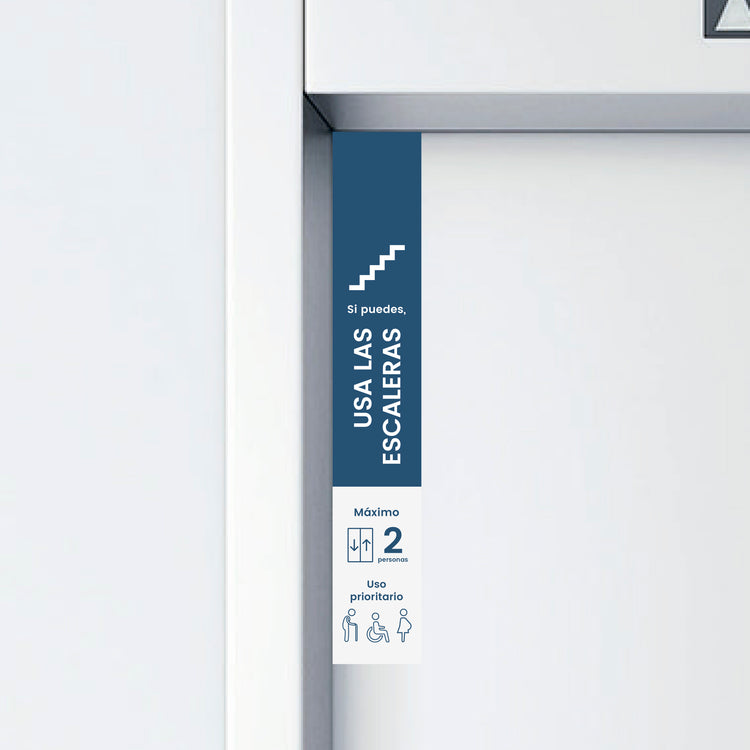 VJ06 · Vinilo Ascensor rectangular · Personas
