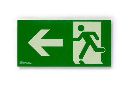 señal señalización emergencia evacuación direccional posicional exit signes signesshop