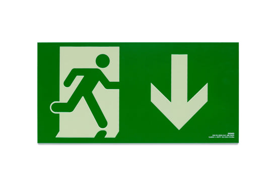 señal señalización emergencia evacuación direccional posicional exit signes signesshop