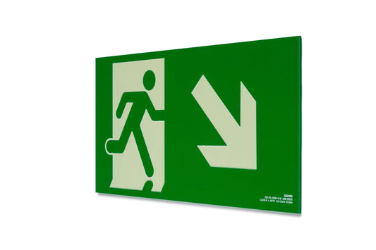 señal señalización emergencia evacuación direccional posicional exit signes signesshop