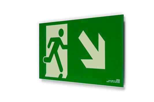 señal señalización emergencia evacuación direccional posicional exit signes signesshop