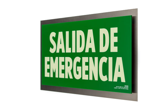 señal señalización emergencia evacuación direccional posicional exit signes signesshop