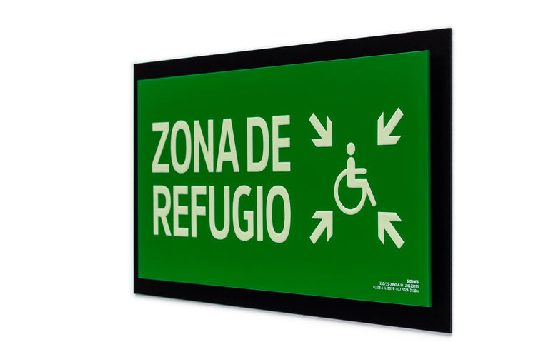 señal señalización emergencia evacuación direccional posicional exit signes signesshop