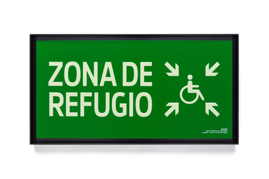 señal señalización emergencia evacuación direccional posicional exit signes signesshop