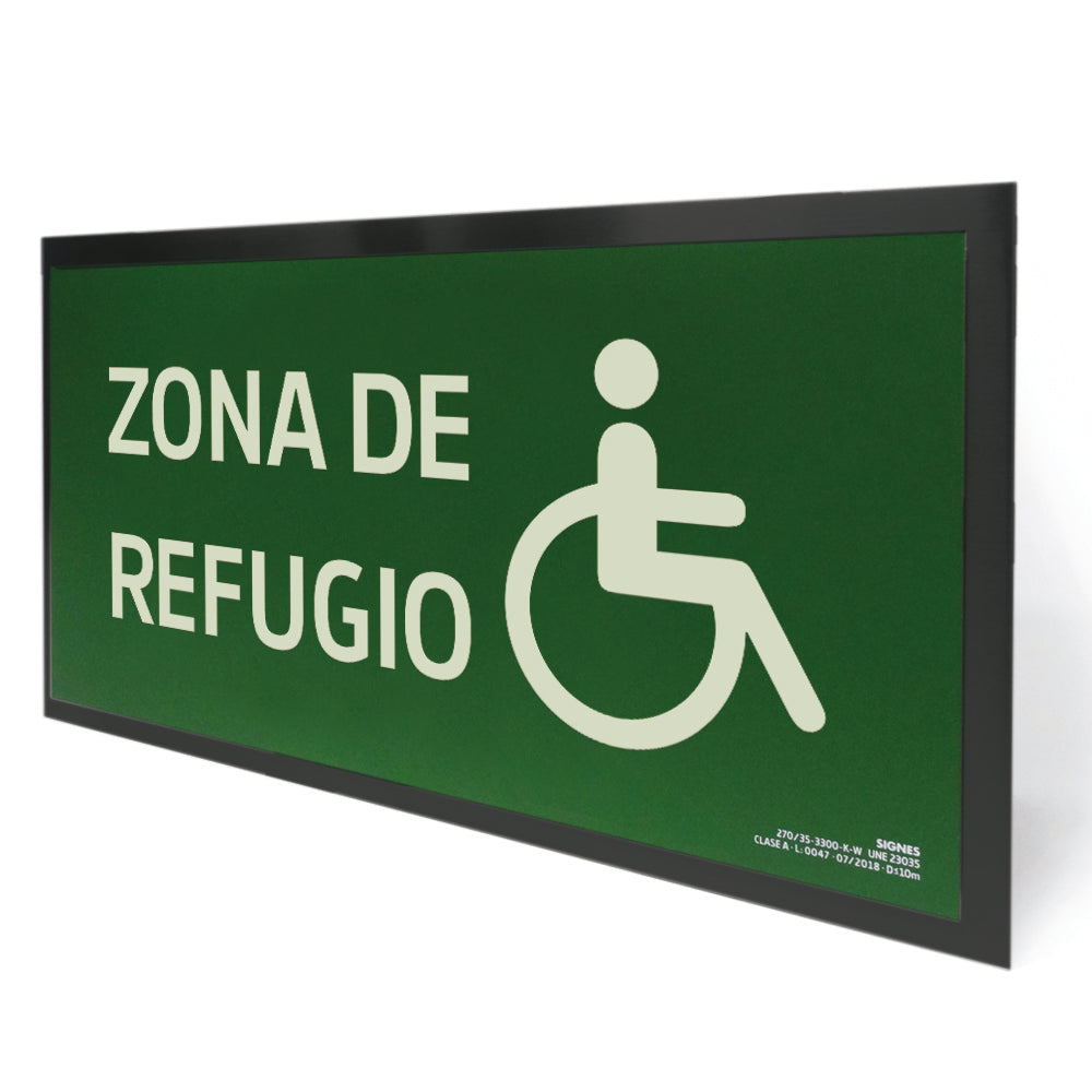 E30N · Zona de Refugio · Paspartú negro