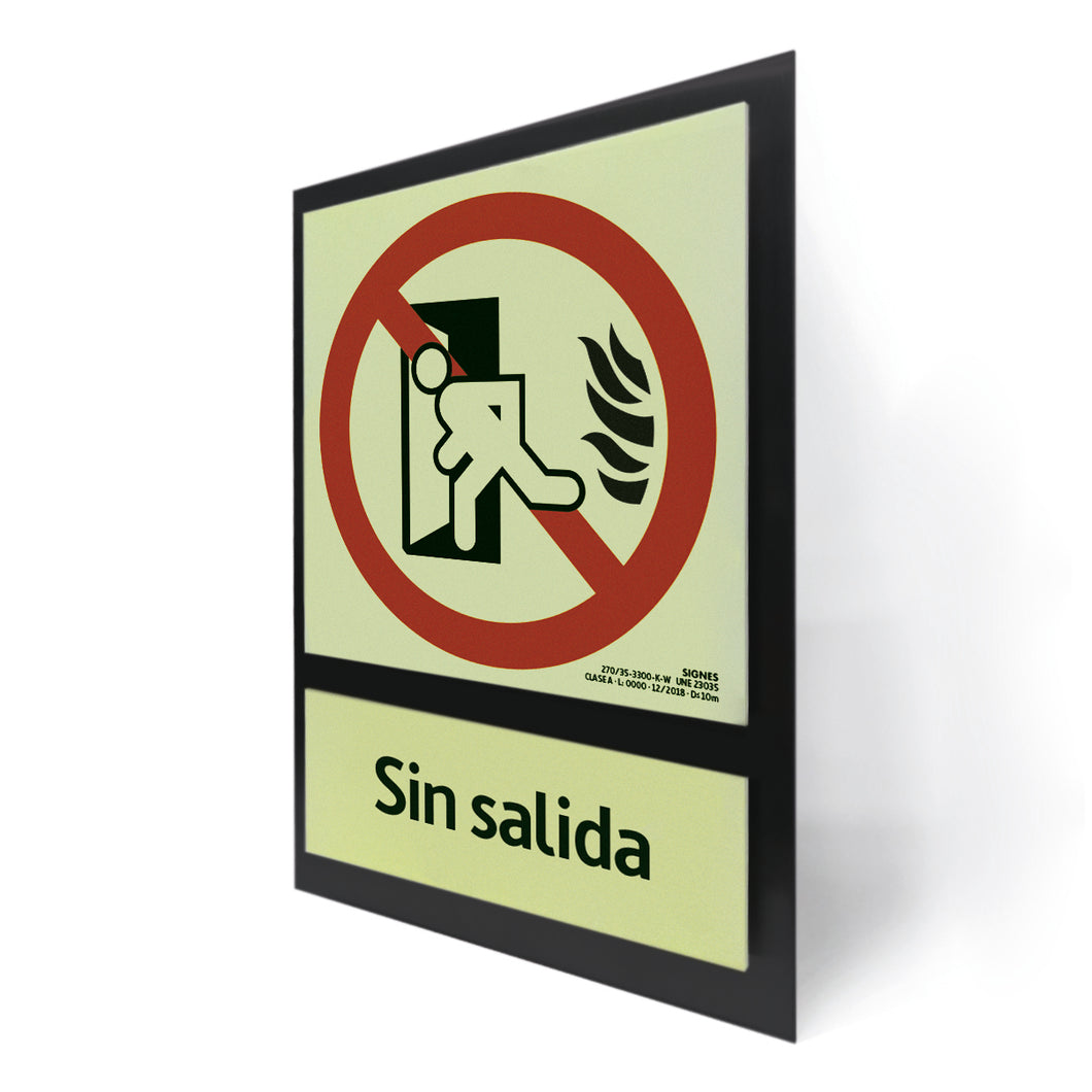 E50B · Sin salida castellano · Paspartú negro