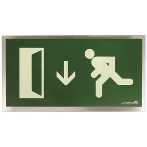 señal señalización emergencia evacuación direccional posicional exit signes signesshop
