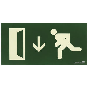 señal señalización emergencia evacuación direccional posicional exit signes signesshop