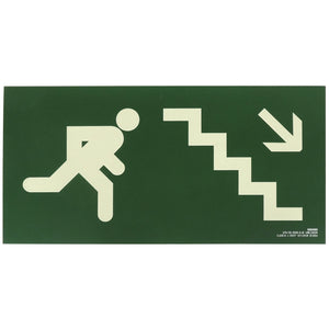 señal señalización emergencia evacuación direccional posicional exit signes signesshop
