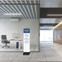 VD02 · Soporte de pie Footsteel · Área desinfectada