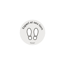 WI01 · Vinilo a suelo · Espere su turno (Pack 2 ud.)