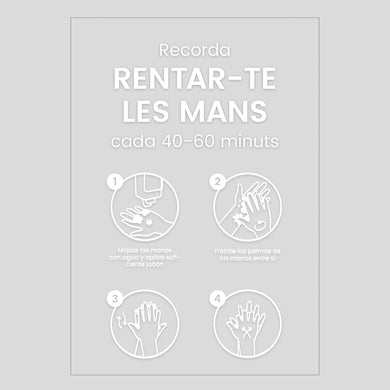 WL02 · Vinilo Infografía lavado de manos (Pack 2 ud.)